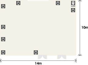 宴会場1F『サロン・ド・ルーチェ』 平面図